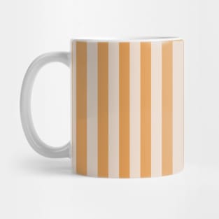 Peach and Mango Orange Stripes Mug
